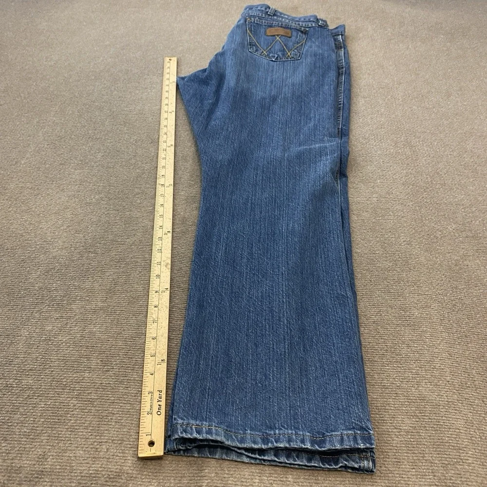 Wrangler Jeans Mens 40x32 Blue Retro Boot Bootcut Stretch Denim 5-Pocket Western